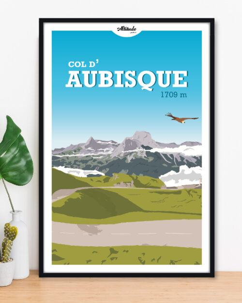 Affiche Col d'Aubisque Pyrénées