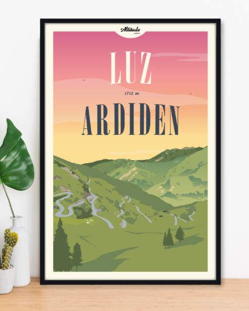 affiche-luz-ardiden-pyrenees-altitudeposters-img2 Affiche Luz-Ardiden Pyrénées