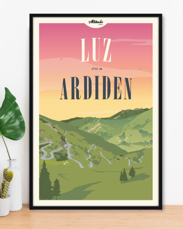Affiche Luz-Ardiden Pyrénées