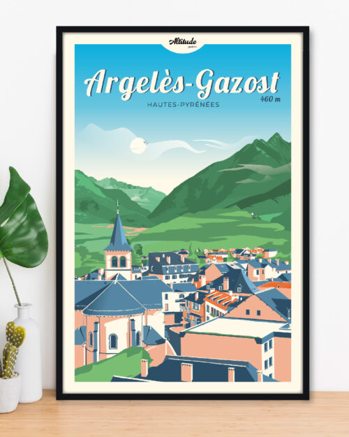 Affiche Argelès-Gazost Pyrénées