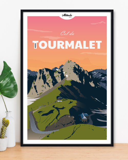 Affiche Col du Tourmalet Pyrénées