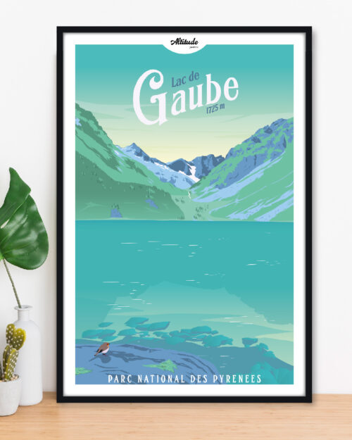 Affiche Lac de Gaube Pyrénées