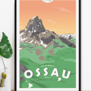 affiche-pic-ossau-pyrenees-altitudeposters-img2 Affiche Pic du Midi d'Ossau Pyrénées