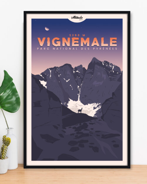 Affiche Vignemale Pyrénées