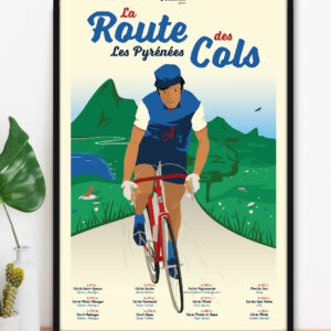 affiche-route-des-cols-pyrenees-altitudeposters-img2 Affiche La Route des Cols Pyrénées