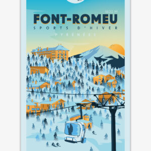 Affiche Font-Romeu Pyrénées