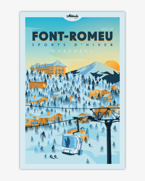 affiche-font-romeu-altitudeposters Affiche Font-Romeu Pyrénées