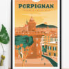 affiche-perpignan-altitudeposters-img2 Affiche Perpignan Catalogne Pyrénées