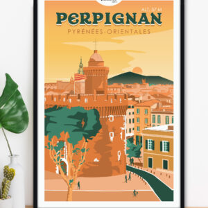 affiche-perpignan-altitudeposters-img2 Affiche Perpignan Catalogne Pyrénées