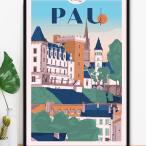 affiche-pau-altitudeposters-img2 Affiche Pau Béarn Pyrénées