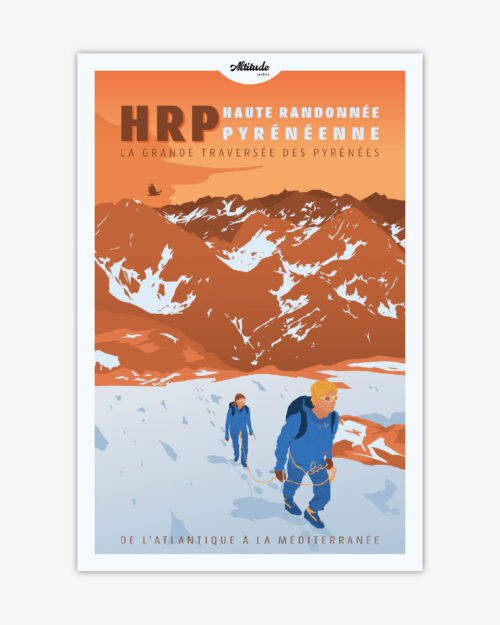 affiche-haute-randonnee-pyreneenne-altitudeposters Affiche HRP Haute Randonnée Pyrénéenne
