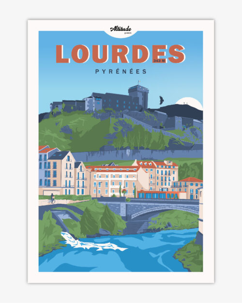 carte-postale-lourdes-pyrenees-altitudeposters Carte postale Lourdes Pyrénées