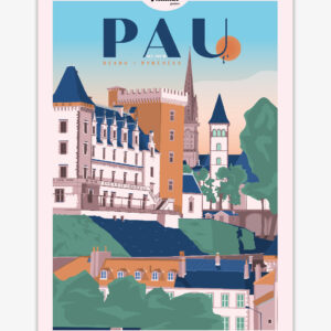 carte-postale-pau-bearn-pyrenees-altitudeposters Carte postale Pau Béarn Pyrénées