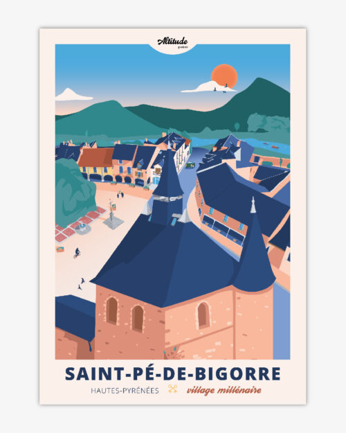carte-postale-saint-pe-de-bigorre-pyrenees-altitudeposters Carte postale Saint-Pé-de-Bigorre Pyrénées