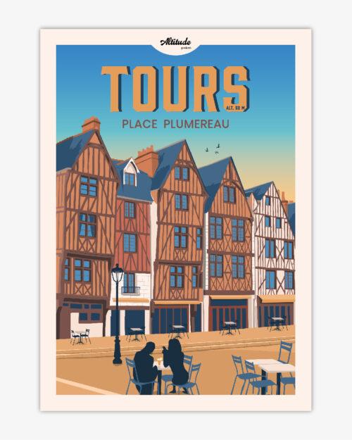 carte-postale-tours-place-plumereau-val-de-loire-altitudeposters-01-01-01-01-01 Carte postale Tours Place Plumereau Val de Loire