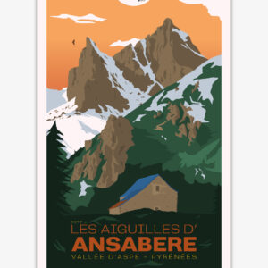 affiche-aiguilles-ansabere-vallee-aspe-pyrenees-altitudeposters Affiche Les Aiguilles d'Ansabères Vallée d'Aspe Pyrénées