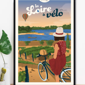 affiche-la-loire-a-velo-altitudeposters-img2 Affiche La Loire à vélo - itinéraire cyclotouristique en France