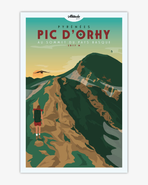 Affiche Pic d'Orhy Pays Basque Pyrénées