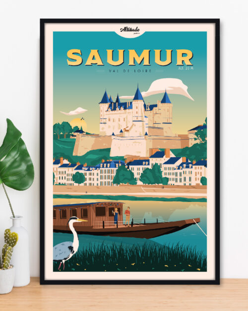 Affiche Saumur - Château - Val de Loire