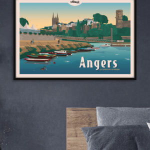 affiche-angers-les-quais-de-la-maine-altitudeposters-img2 Affiche Angers Les Quais de la Maine - Anjou - Val de Loire