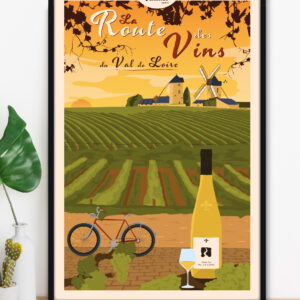 affiche-la-route-des-vins-du-val-de-loire-altitudeposters-img2 Affiche La Route des vins du Val de Loire