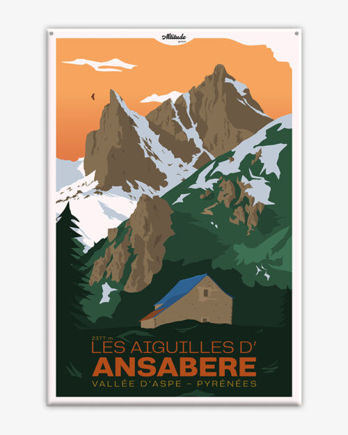 affiche-cartonnee-aiguilles-ansabere-vallee-aspe-pyrenees-altitudeposters Affiche cartonnée Les Aiguilles d'Ansabères Vallée d'Aspe Pyrénées