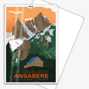 affiche-cartonnee-aiguilles-ansabere-vallee-aspe-pyrenees-altitudeposters-img2 Affiche cartonnée Les Aiguilles d'Ansabères Vallée d'Aspe Pyrénées