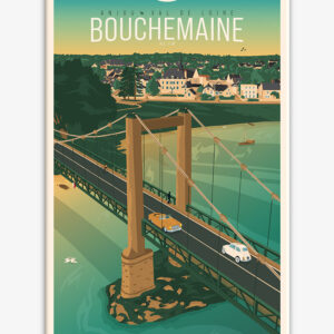 affiche-cartonnee-bouchemaine-anjou-altitudeposters Affiche cartonnée Bouchemaine - Anjou - Val de Loire