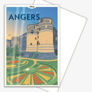 affiche-cartonnee-chateau-angers-altitudeposters-img2 Affiche cartonnée Château d'Angers Anjou Val de Loire