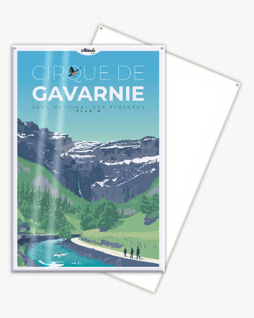 Affiche cartonnée Cirque de Gavarnie Pyrénées