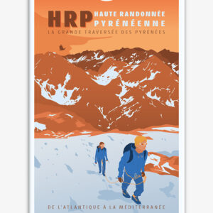 Affiche cartonnée Haute Randonnée Pyrénéenne