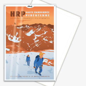 Affiche cartonnée Haute Randonnée Pyrénéenne