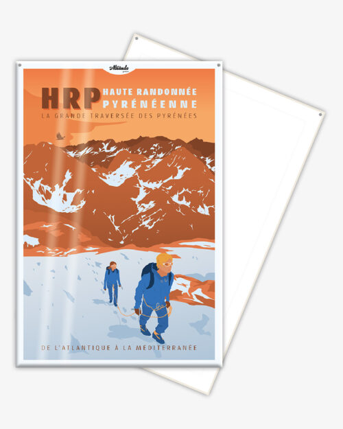 Affiche cartonnée Haute Randonnée Pyrénéenne