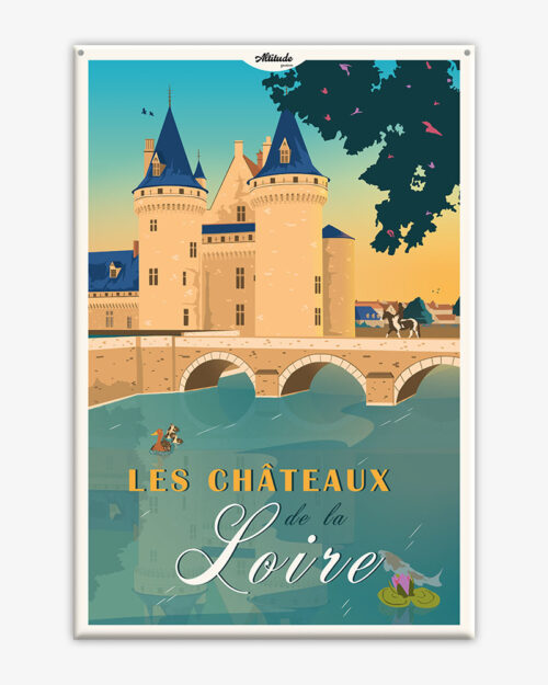 affiche-cartonnee-les-chateaux-de-la-loire-altitudeposters Affiche cartonnée Les Châteaux de la Loire - Val de Loire
