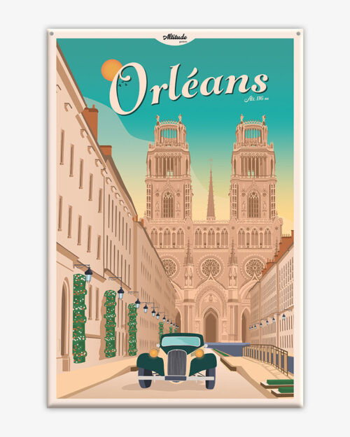 affiche-cartonnee-orleans-cathedrale-sainte-croix-altitudeposters Affiche cartonnée Orléans - Cathédrale Sainte-Croix - Val de Loire - Vallée de la Loire