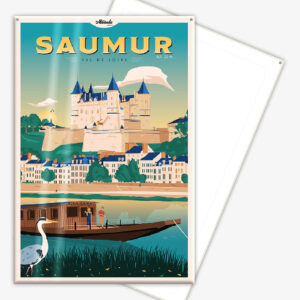 affiche-cartonnee-saumur-val-de-loire-altitudeposters-img2 Affiche cartonnée Saumur - Château - Val de Loire