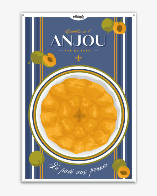 affiche-cartonnee-specialite-anjou-le-pate-aux-prunes-altitudeposters Affiche cartonnée Le pâté aux prunes - Spécialité de l'Anjou - Val de Loire