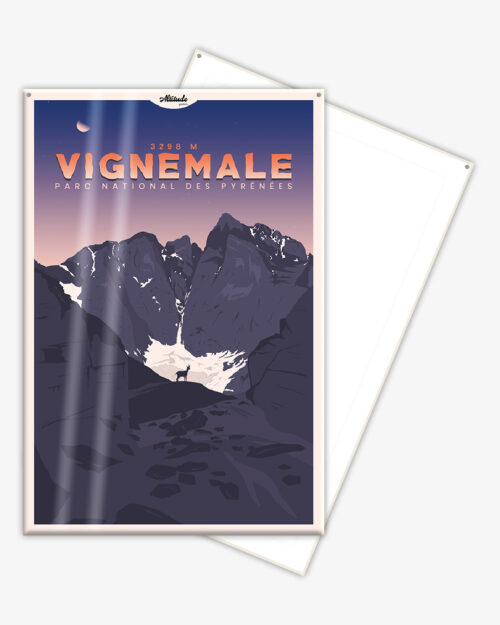 Affiche cartonnée Vignemale Pyrénées