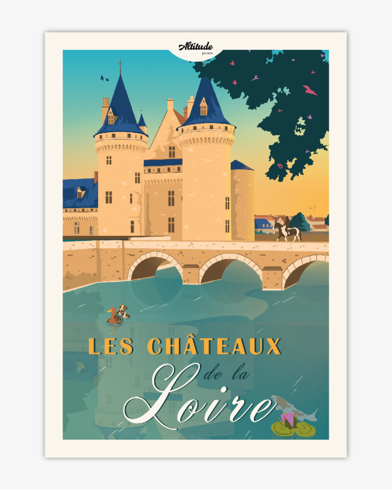carte-postale-les-chateaux-de-la-loire-altitudeposters Carte postale Les Châteaux de la Loire - Val de Loire