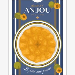 carte-postale-specialite-anjou-le-pate-aux-prunes-altitudeposters Carte postale Le pâté aux prunes - Spécialité de l'Anjou - Val de Loire