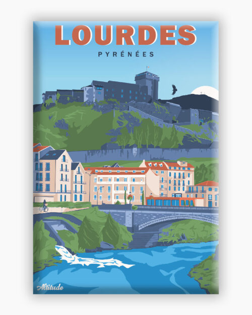 magnet-lourdes-pyrenees-altitudeposters Magnet Lourdes Hautes-Pyrénées