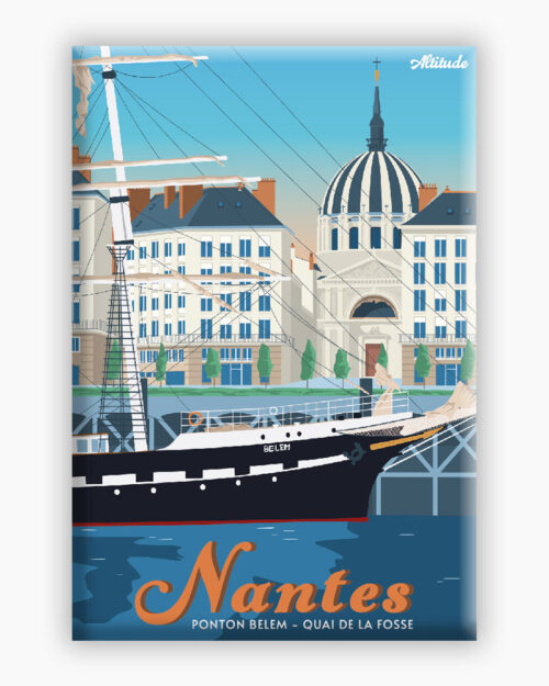 magnet-nantes-quai-de-la-fosse-belem-altitudeposters Magnet Nantes Quai de la Fosse Ponton Belem Val de Loire