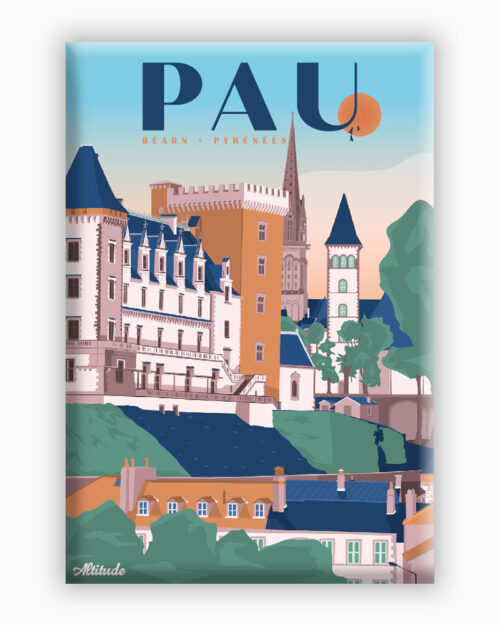 magnet-pau-pyrenees-altitudeposters Magnet Pau Béarn Pyrénées