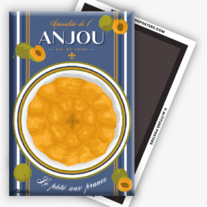 magnet-specialite-anjou-le-pate-aux-prunes-altitudeposters-img2 Magnet Le pâté aux prunes - Spécialité de l'Anjou - Val de Loire