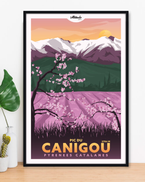 Affiche Pic du Canigou Pyrénées catalanes - Pyrénées-Orientales