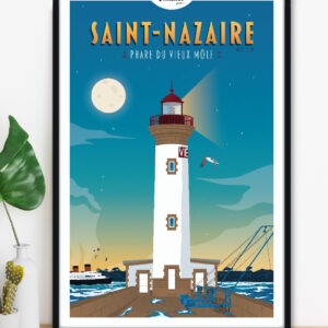 affiche-saint-nazaire-phare-du-vieux-mole-loire-atlantique-altitudeposters-img2 Affiche Saint-Nazaire - Phare du vieux Môle - Loire Atlantique