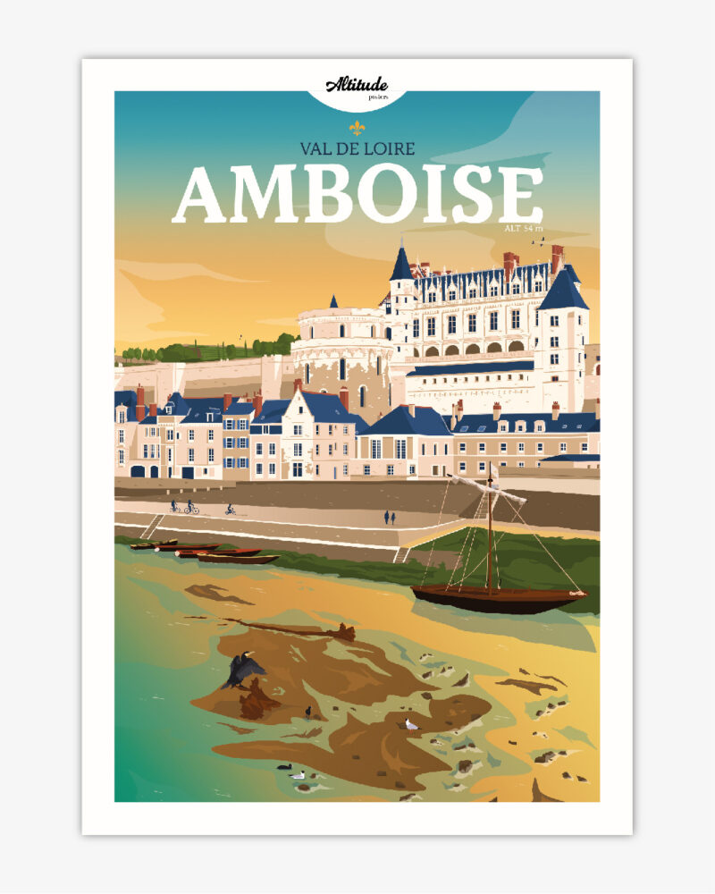 carte-postale-amboise-chateau-royal-val-de-loire-altitudeposters Carte postale Amboise Château Royal Val de Loire