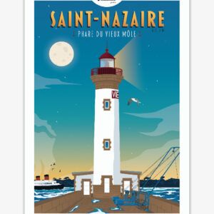carte-postale-saint-nazaire-phare-du-vieux-mole-altitudeposters Carte postale Saint-Nazaire - Phare du vieux Môle - Loire Atlantique