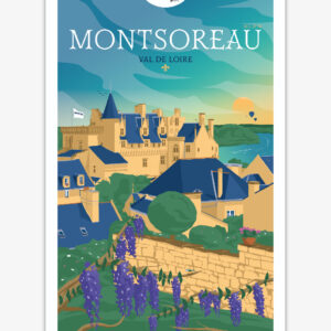 Affiche Montsoreau - Val de Loire