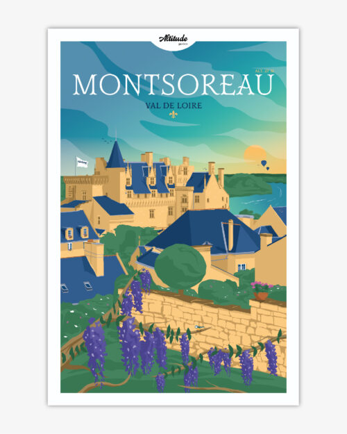Affiche Montsoreau - Val de Loire